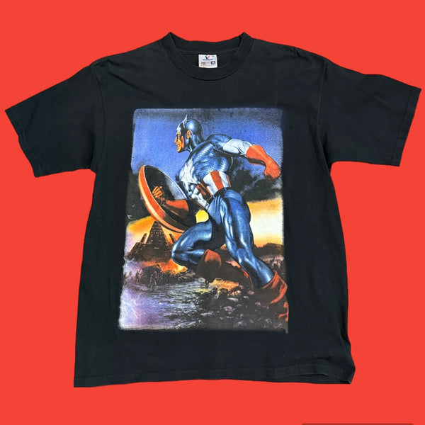 Marvel Captain America Can’t Defeat Freedom T-Shirt XL
