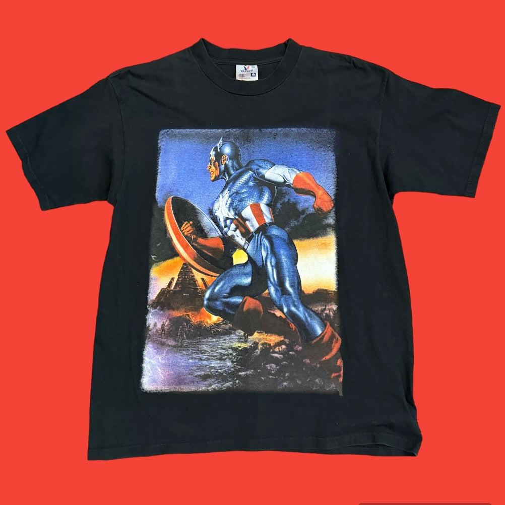 Marvel Captain America; Can’t Defeat Freedom T-Shirt XL