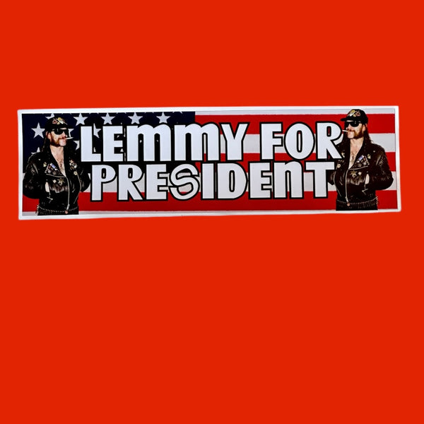 Lemmy For President Plain Jane X GC bumper sticker