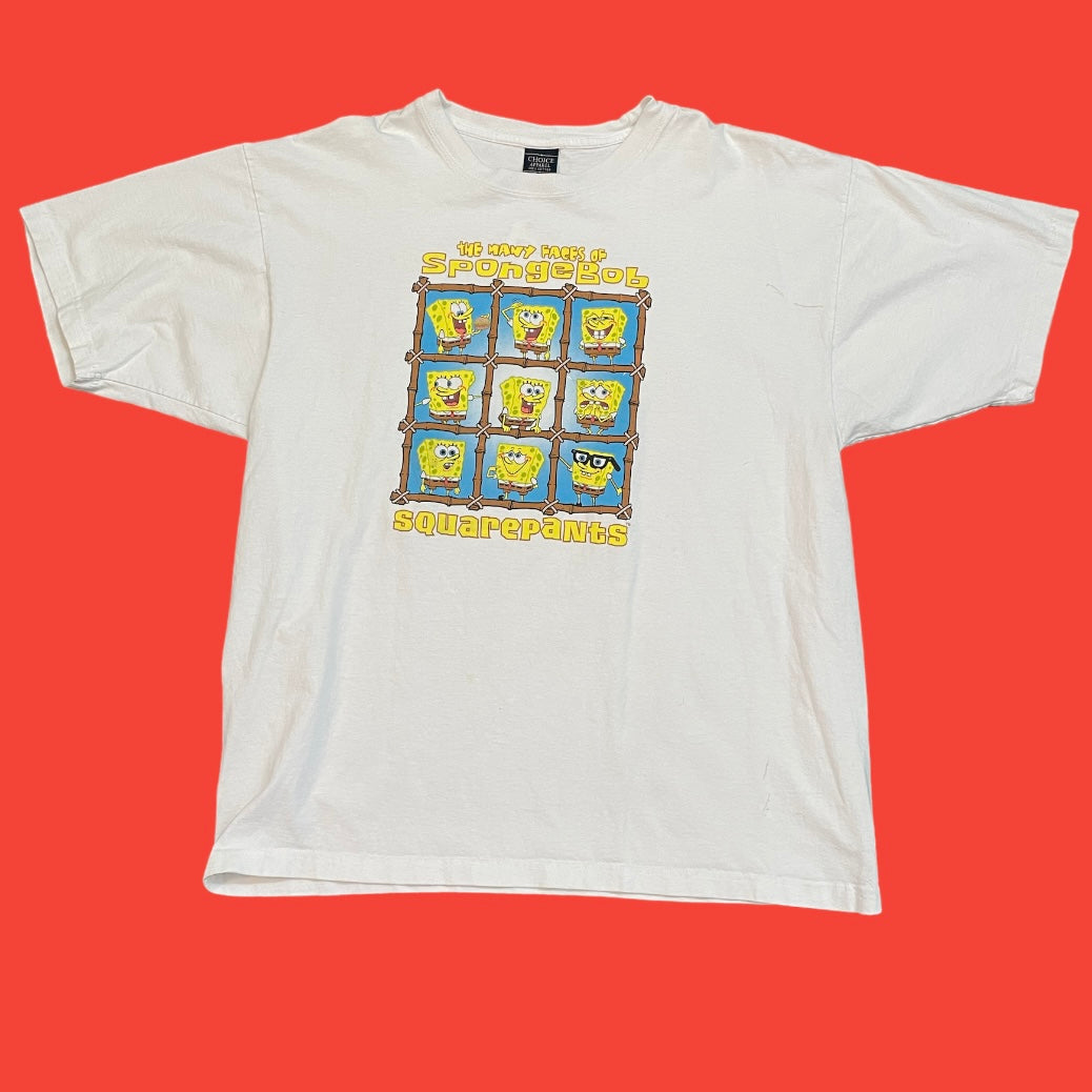 Many Faces Of SpongeBob T-Shirt 2XL