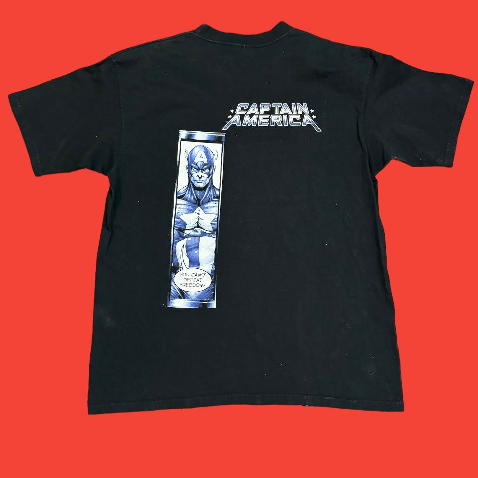 Marvel Captain America; Can’t Defeat Freedom T-Shirt XL