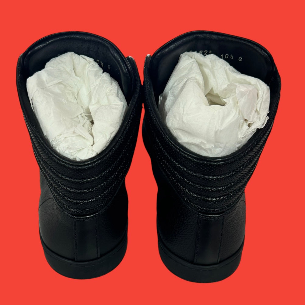 Gucci Ace Web High Top Sneakers Deadstock Size 10.5