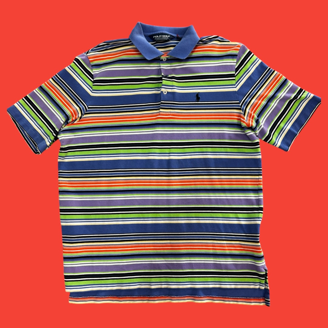 Vintage Polo Golf Horizontal Striped L