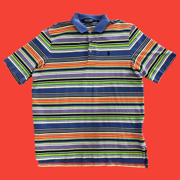 Vintage Polo Golf Horizontal Striped L
