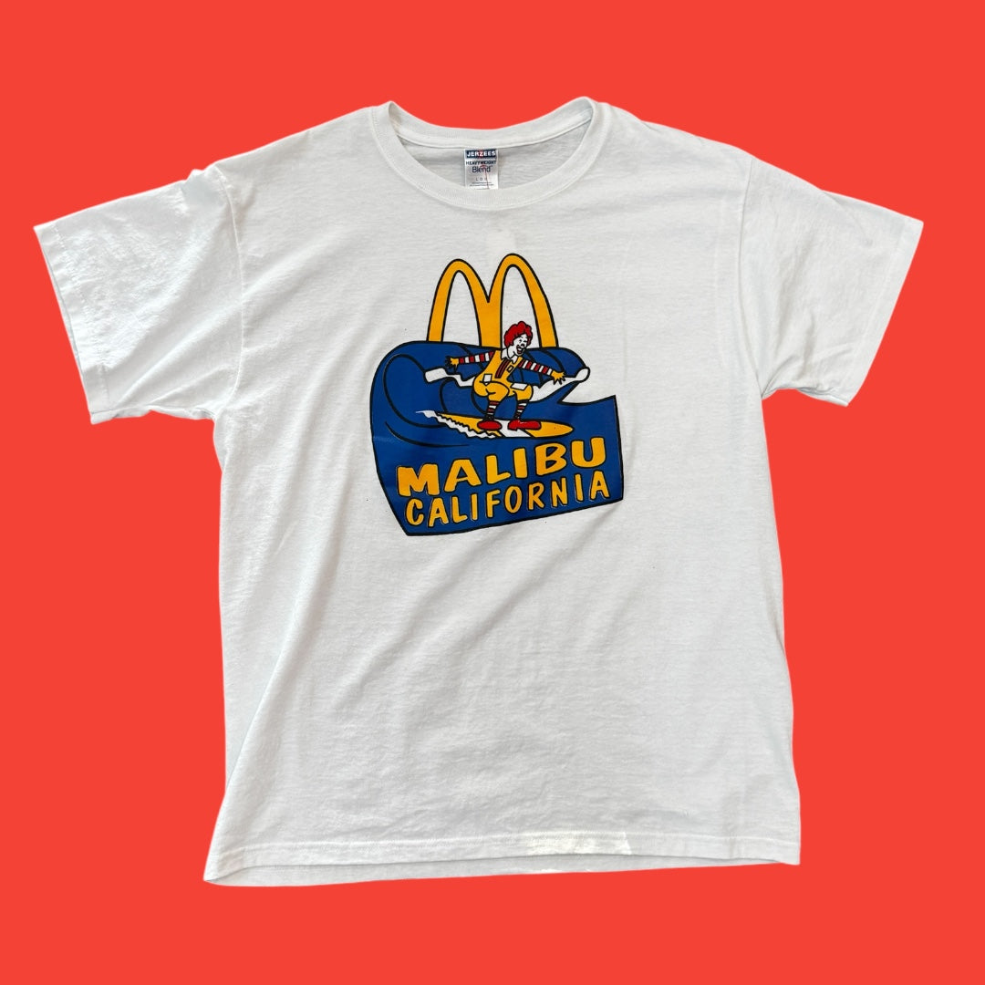 Ronald McDonald Surfing Malibu, CA T-Shirt L