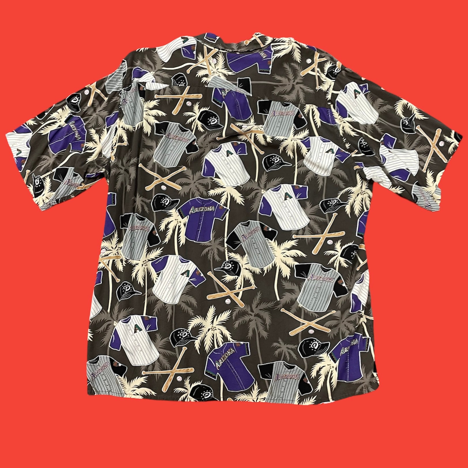 Reyn Spooner Diamondbacks Uniform Hawaiian Button Up Shirt L
