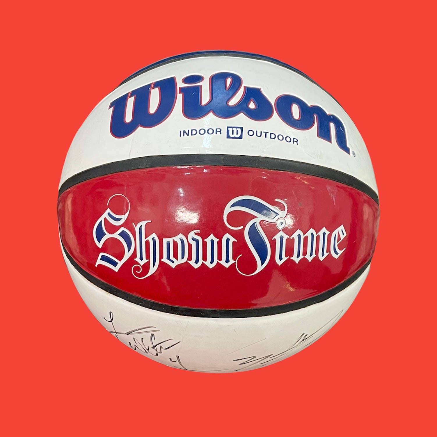 U Of A Wilson Showtime Signed Basketball Collectible